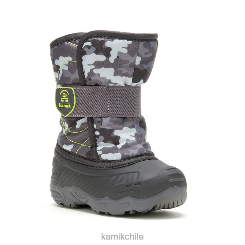 negro/carbón botas de invierno RJT4Z416 Kamik niños pequeños chinche de nieve 6