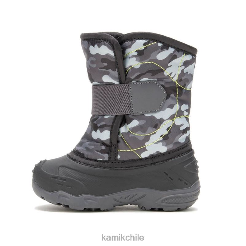 negro/carbón botas de invierno RJT4Z416 Kamik niños pequeños chinche de nieve 6