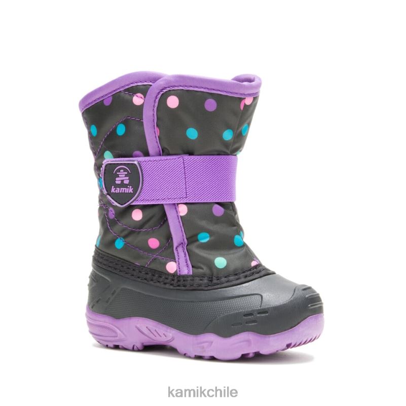 negro/morado botas de invierno RJT4Z412 Kamik niños pequeños chinche de nieve 6