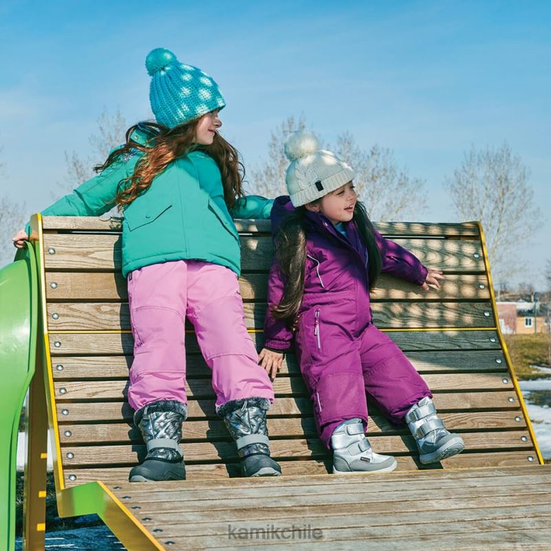 plata botas de invierno RJT4Z426 Kamik niños pequeños nevada