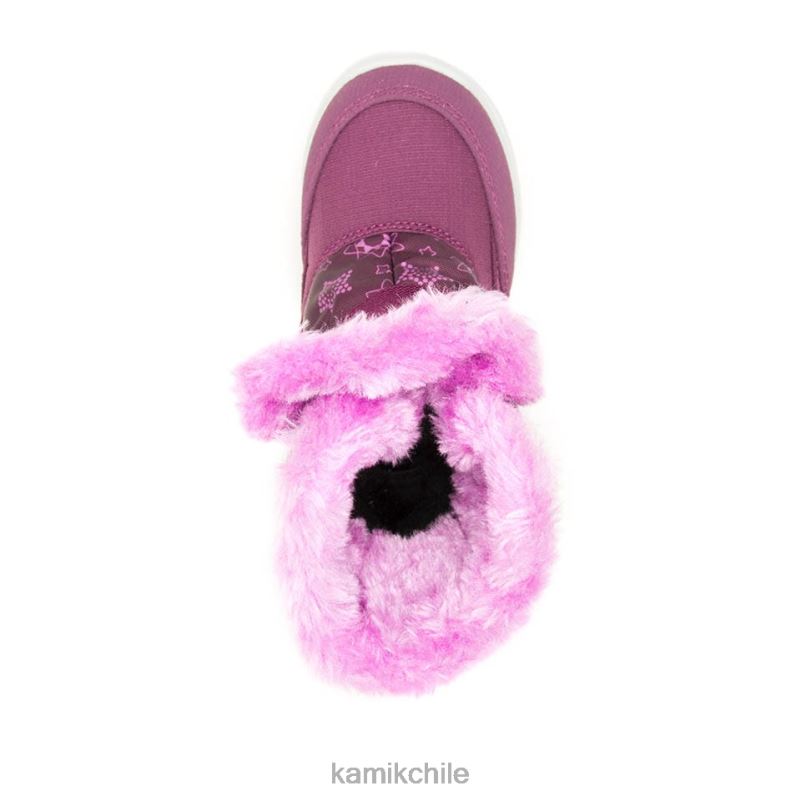 uva botas de invierno RJT4Z400 Kamik niños pequeños impresión de abeja de nieve