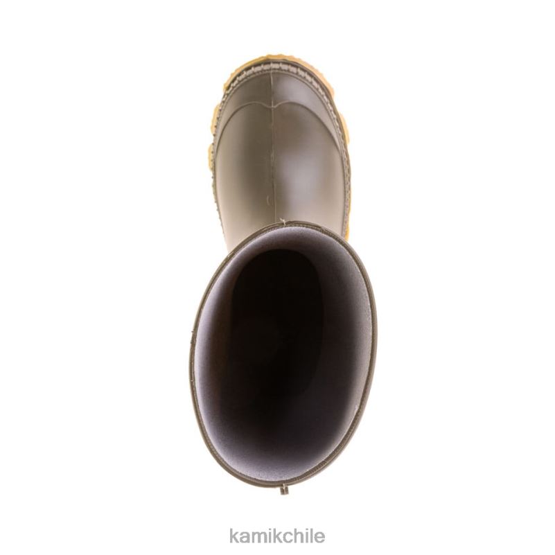 aceituna botas de lluvia RJT4Z369 Kamik niños pequeños pisar muy fuerte