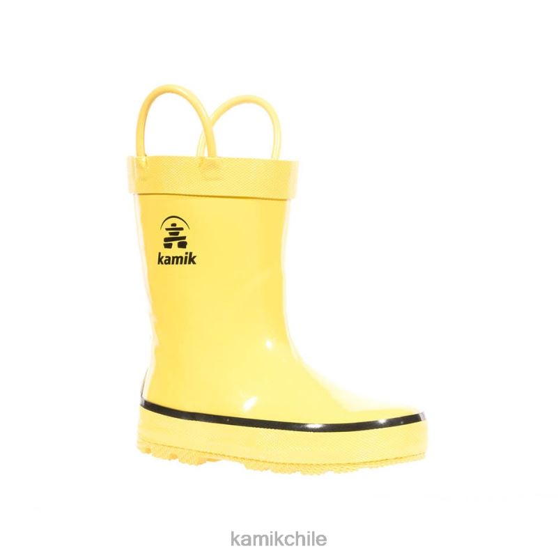 amarillo botas de lluvia RJT4Z373 Kamik niños pequeños salpicado