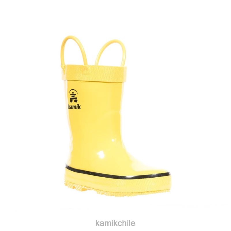 amarillo botas de lluvia RJT4Z373 Kamik niños pequeños salpicado