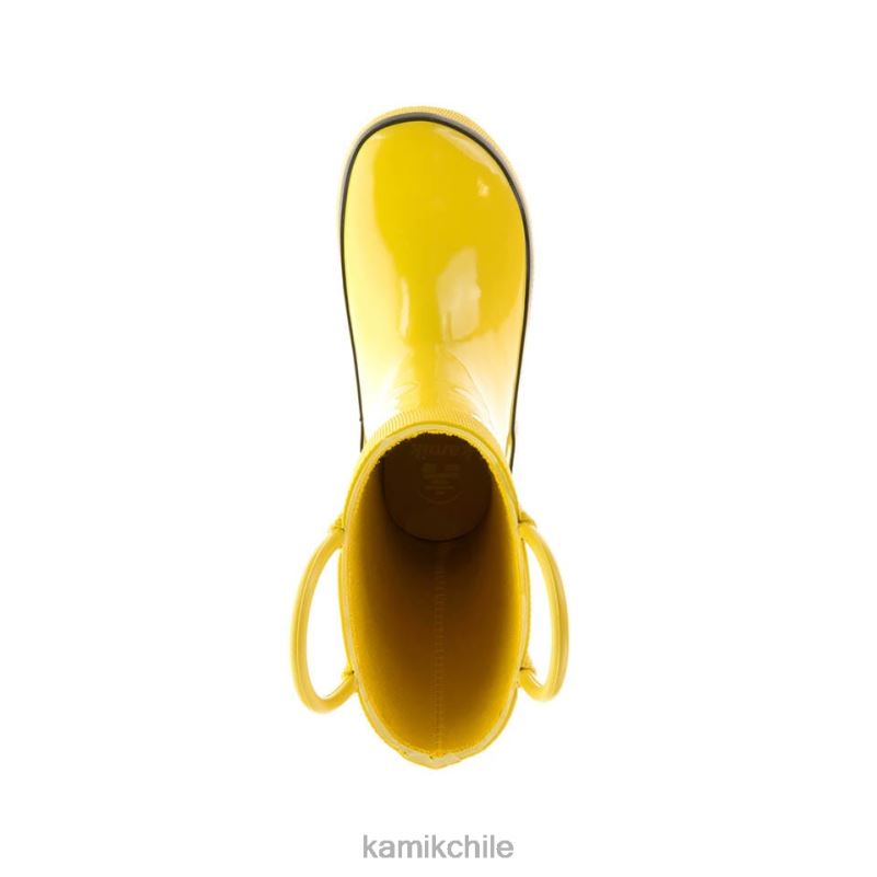 amarillo botas de lluvia RJT4Z373 Kamik niños pequeños salpicado
