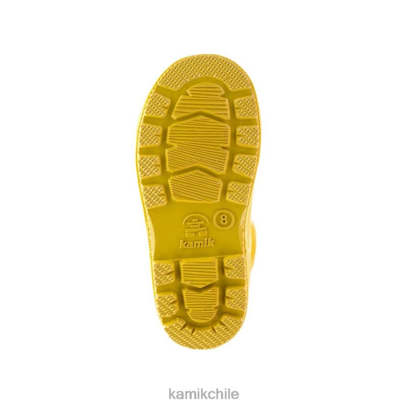 amarillo botas de lluvia RJT4Z373 Kamik niños pequeños salpicado