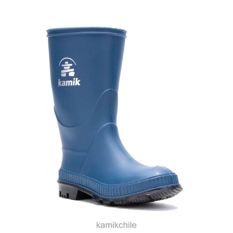 azul marino claro botas de lluvia RJT4Z370 Kamik niños pequeños pisar muy fuerte