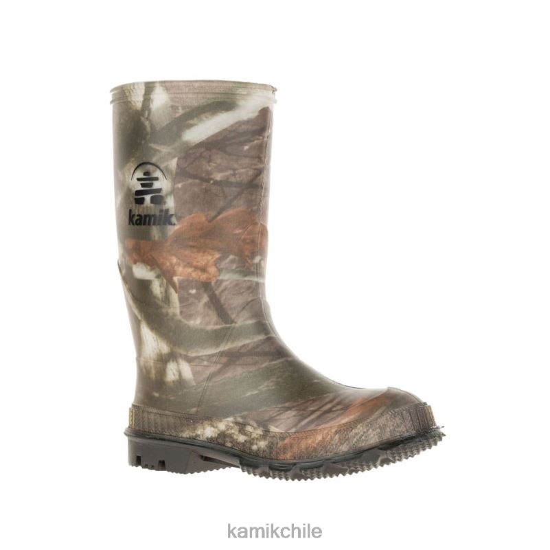 camuflaje botas de lluvia RJT4Z378 Kamik niños pequeños pisotear camuflaje
