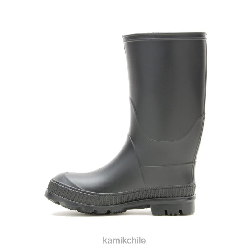 negro botas de lluvia RJT4Z362 Kamik niños pequeños pisar muy fuerte