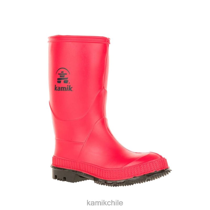 rojo botas de lluvia RJT4Z364 Kamik niños pequeños pisar muy fuerte