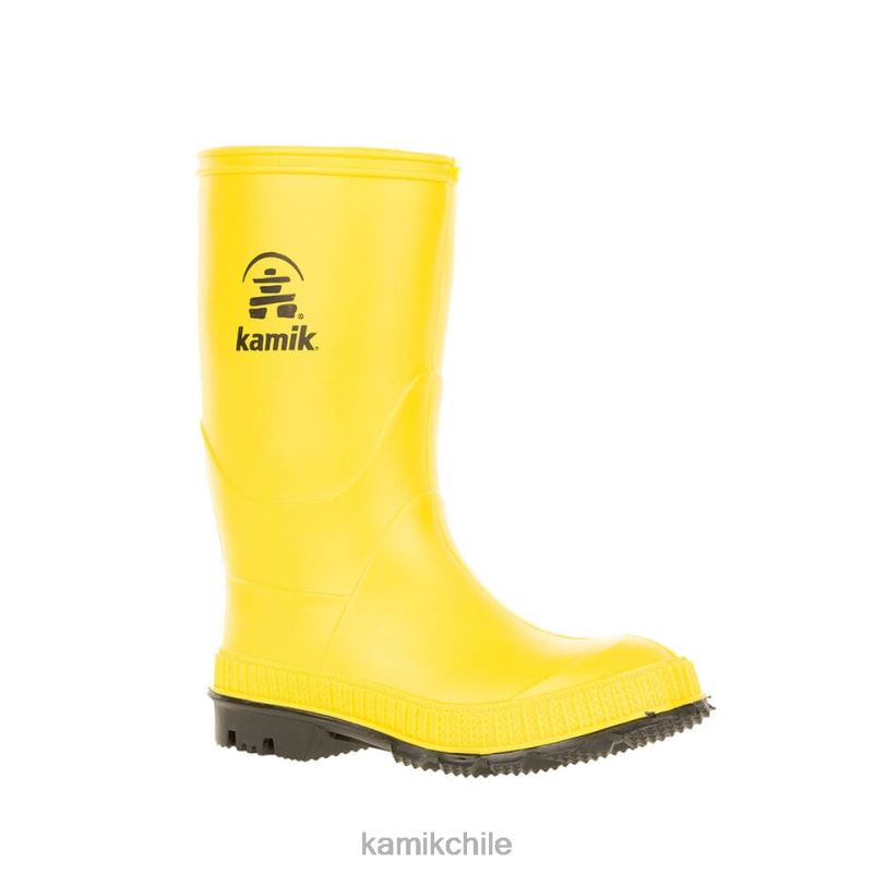 suela amarilla/negra botas de lluvia RJT4Z365 Kamik niños pequeños pisar muy fuerte