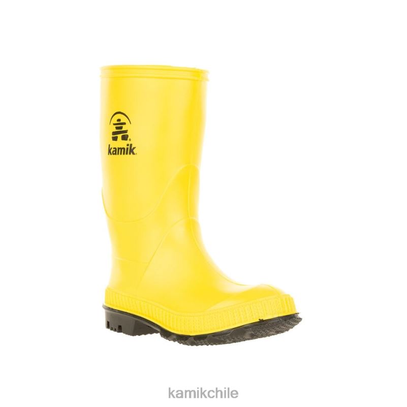 suela amarilla/negra botas de lluvia RJT4Z365 Kamik niños pequeños pisar muy fuerte