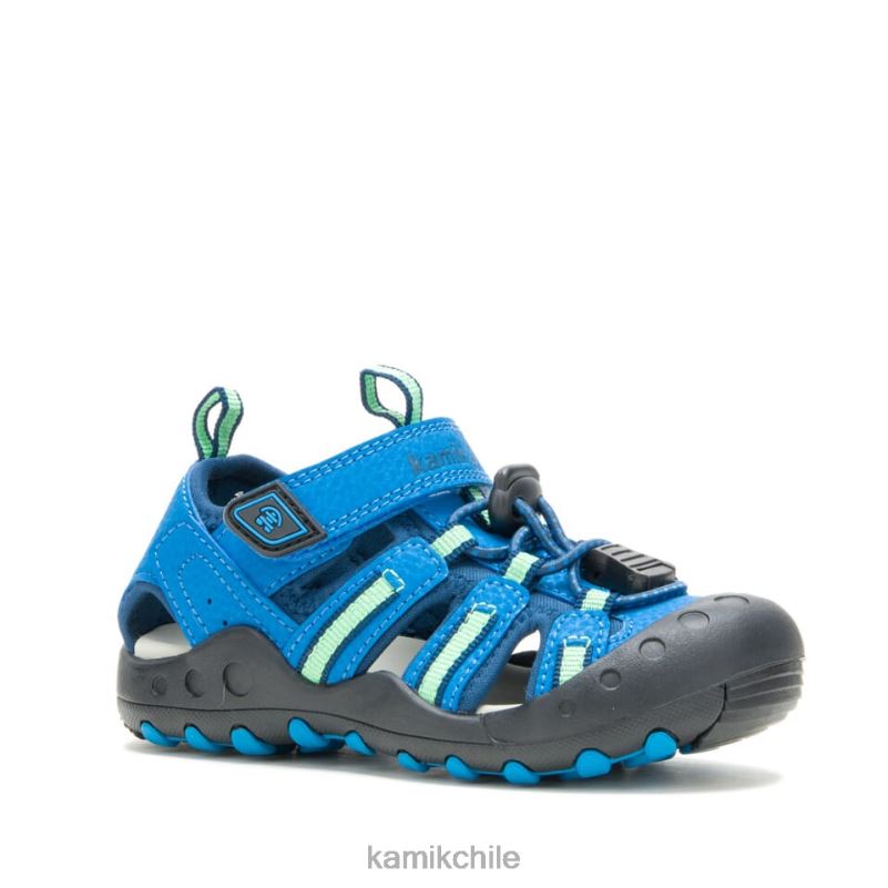 azul verde sandalias RJT4Z389 Kamik niños pequeños cangrejo