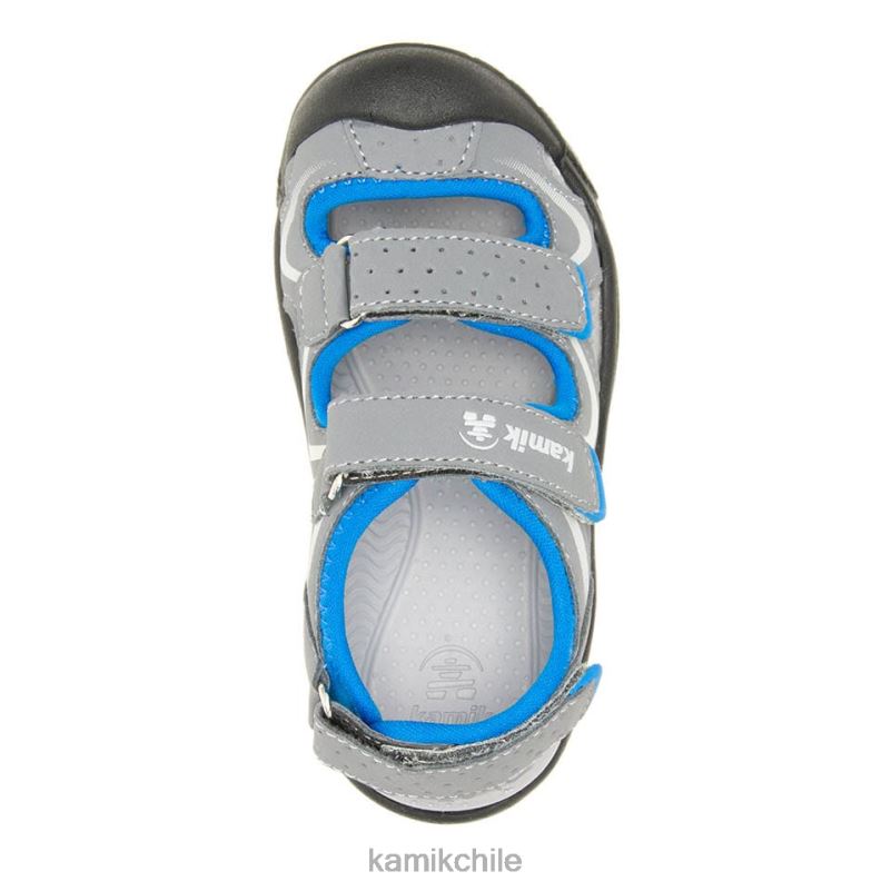 carbón/azul sandalias RJT4Z380 Kamik niños pequeños deambular