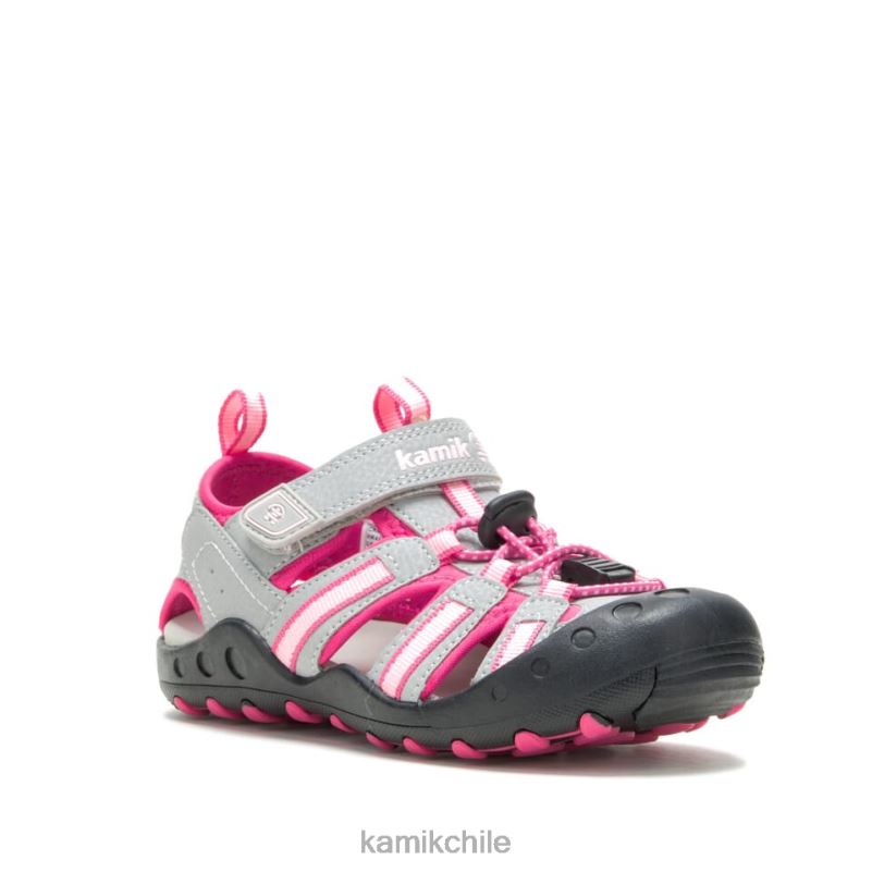 gris/rosa sandalias RJT4Z385 Kamik niños pequeños cangrejo