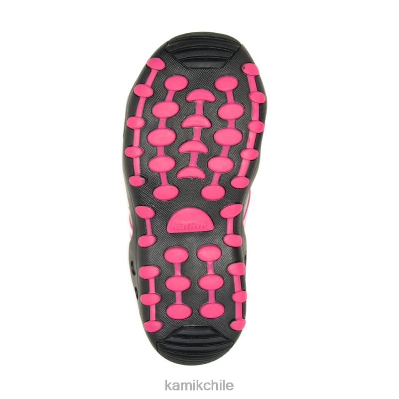gris/rosa sandalias RJT4Z385 Kamik niños pequeños cangrejo