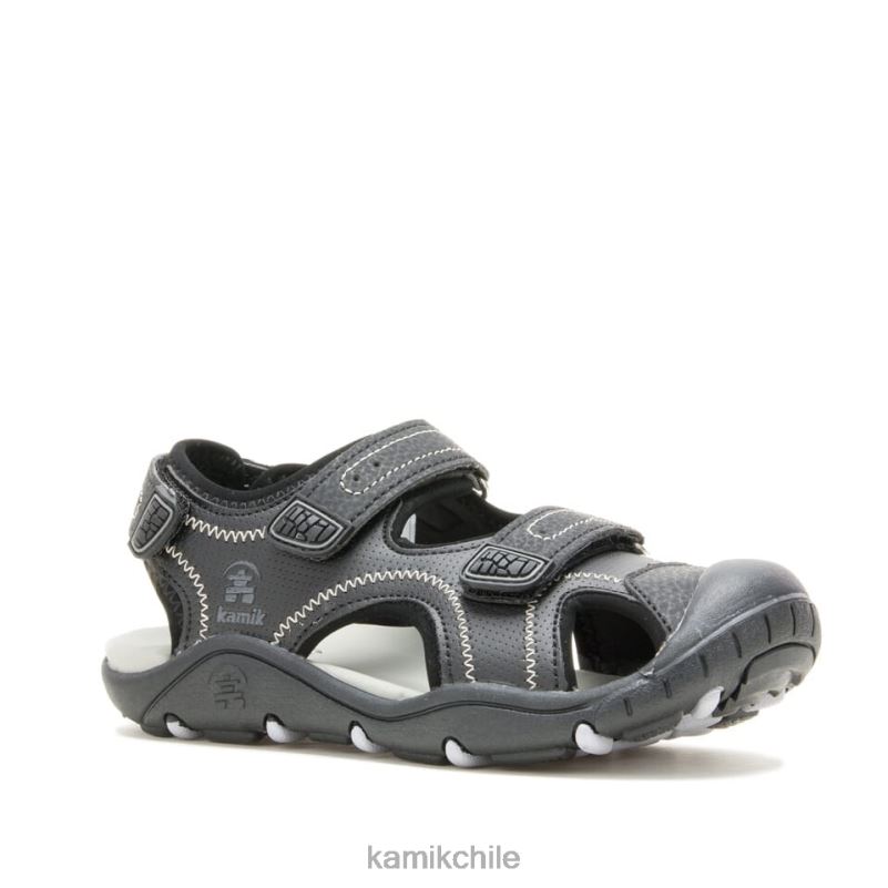negro sandalias RJT4Z394 Kamik niños pequeños tortuga marina 2