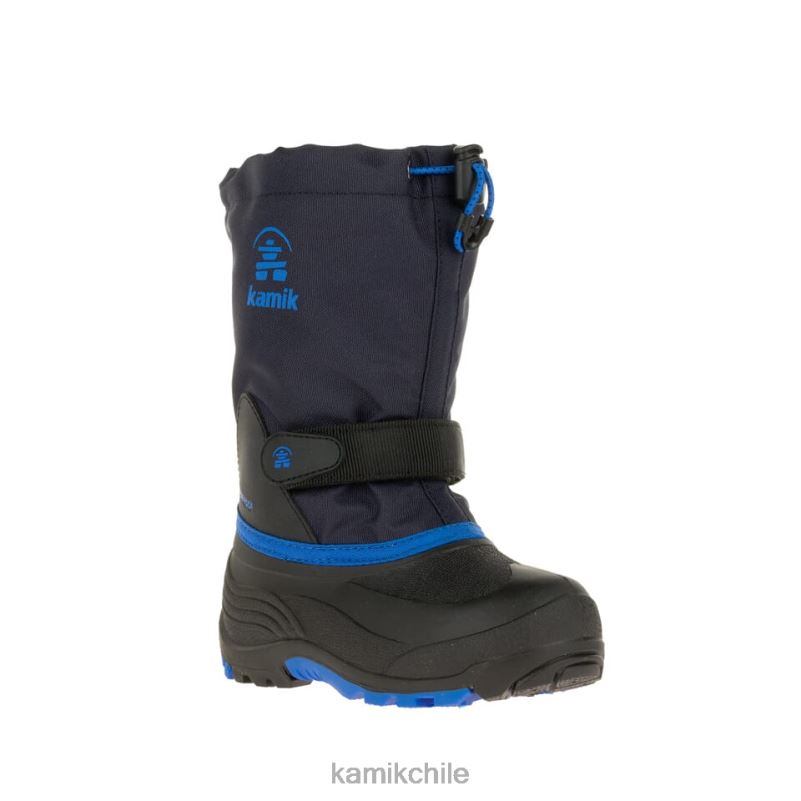 Azul marino botas de invierno RJT4Z339 Kamik niños chinche de agua de ancho