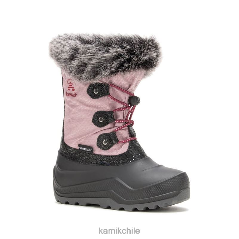 Rosa claro botas de invierno RJT4Z335 Kamik niños polvoriento 3