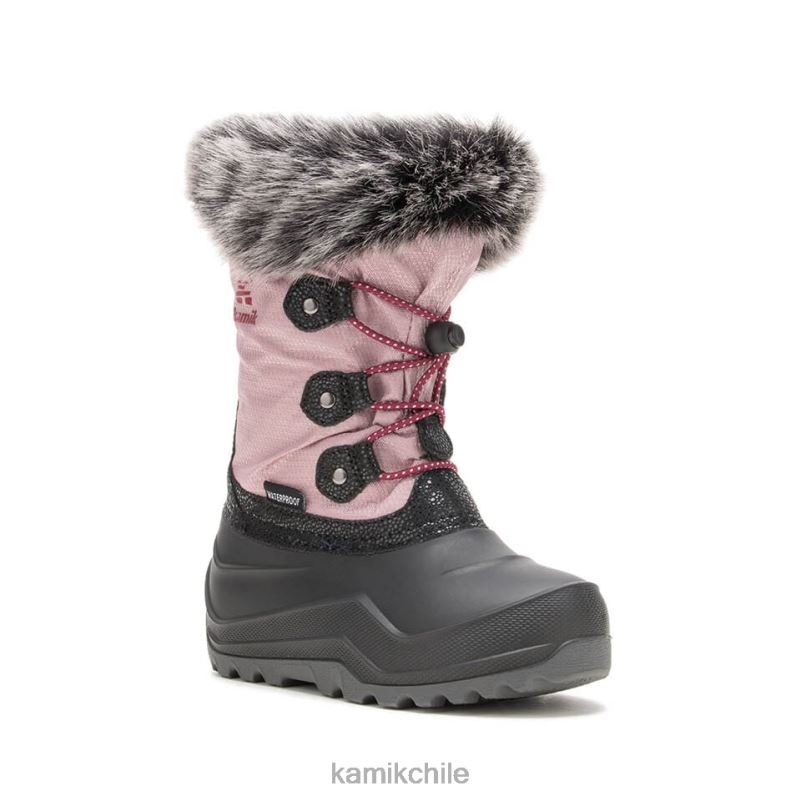 Rosa claro botas de invierno RJT4Z335 Kamik niños polvoriento 3