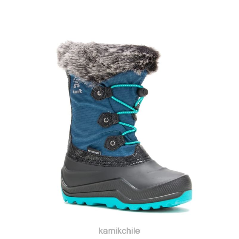 azul marino claro botas de invierno RJT4Z333 Kamik niños polvoriento 3