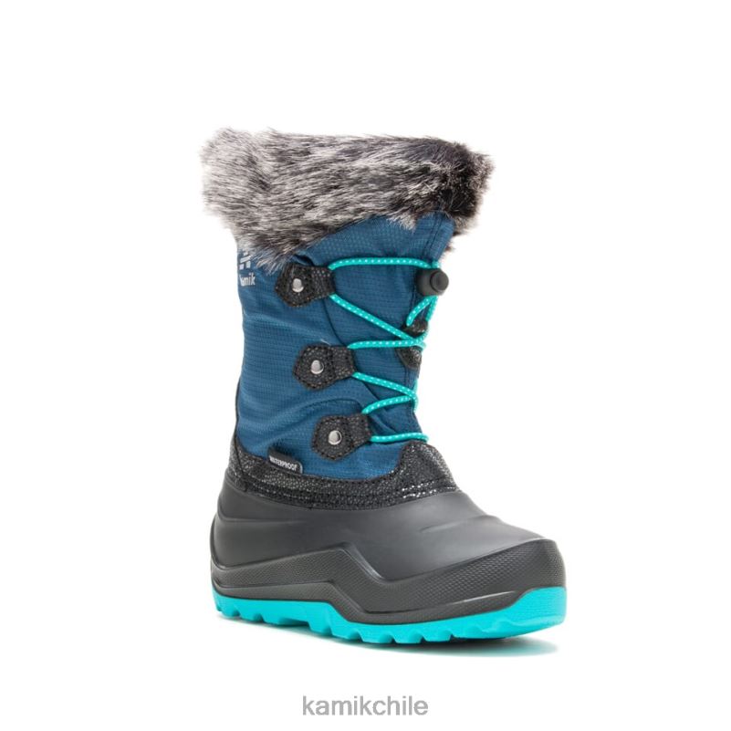 azul marino claro botas de invierno RJT4Z333 Kamik niños polvoriento 3