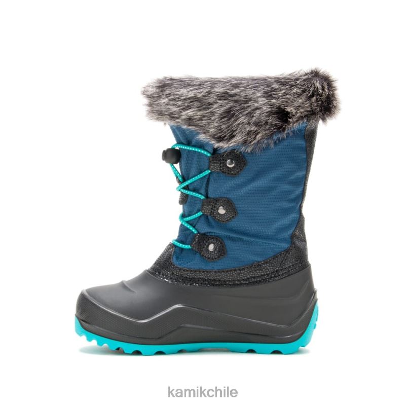 azul marino claro botas de invierno RJT4Z333 Kamik niños polvoriento 3