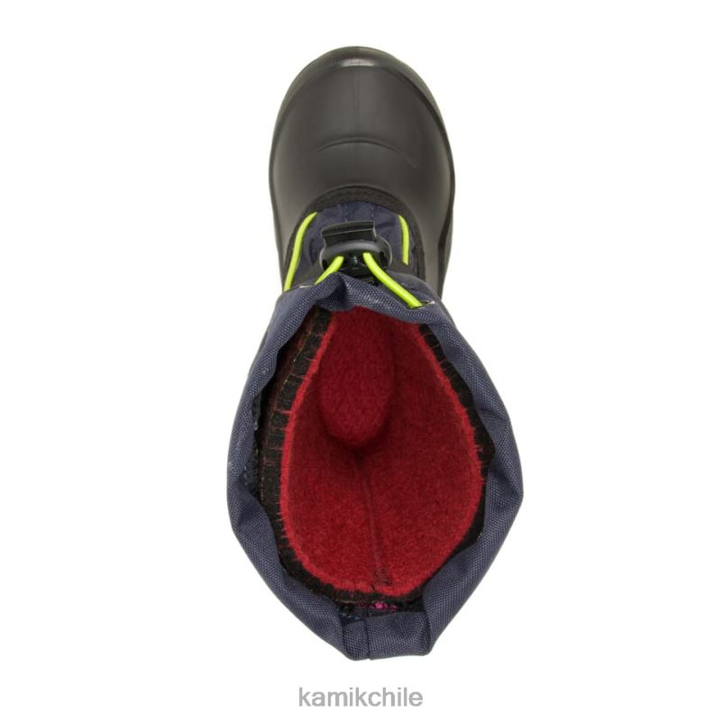 azul marino/lima botas de invierno RJT4Z313 Kamik niños nevadas 2