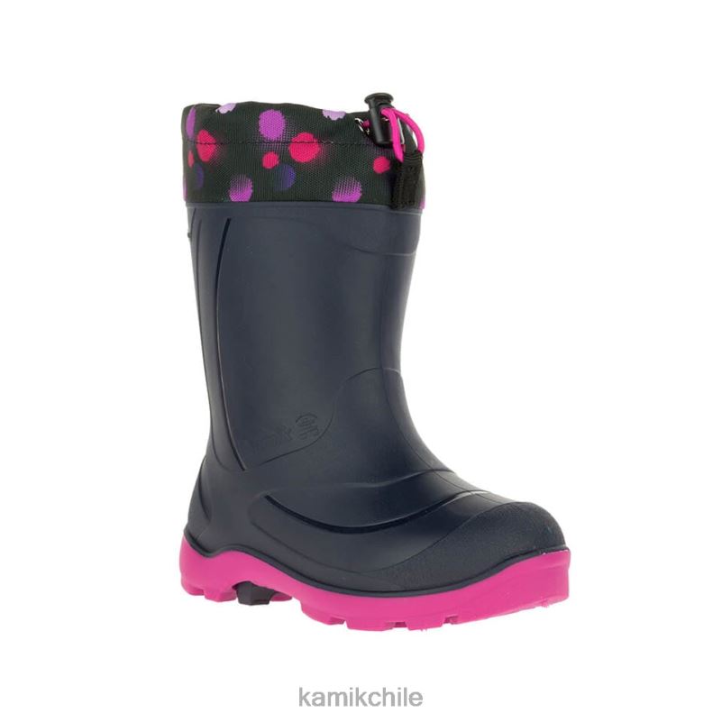 azul marino/magenta botas de invierno RJT4Z231 Kamik niños snobuster 2