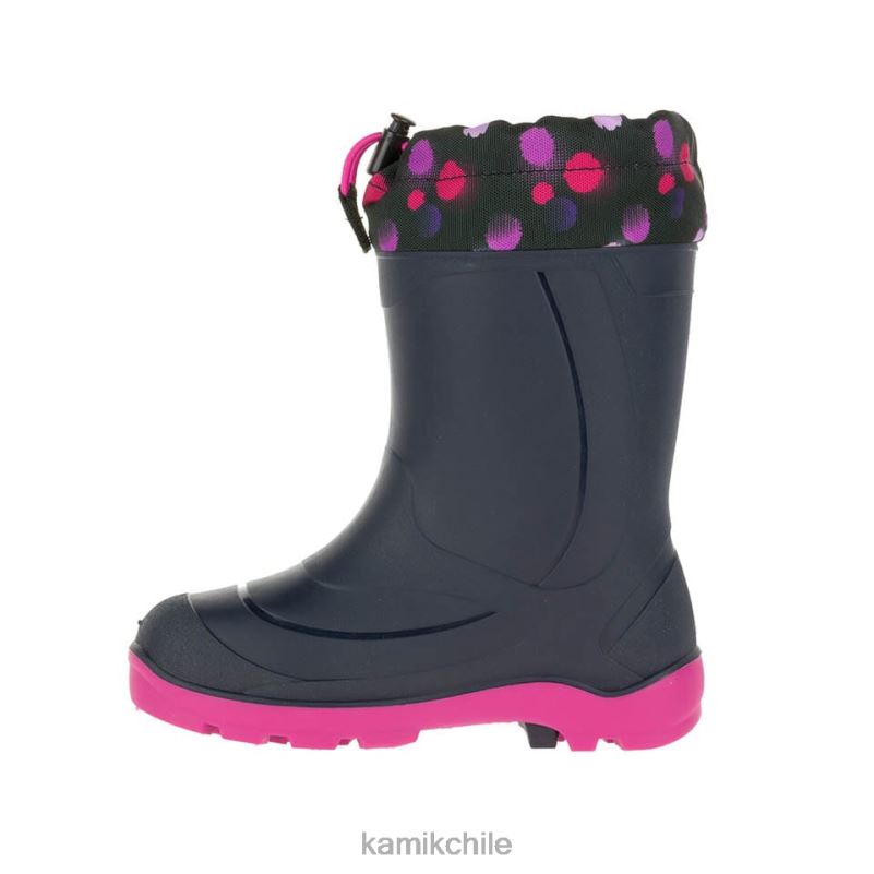 azul marino/magenta botas de invierno RJT4Z231 Kamik niños snobuster 2