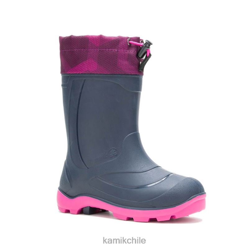 azul marino/rosa botas de invierno RJT4Z226 Kamik niños snobuster 2