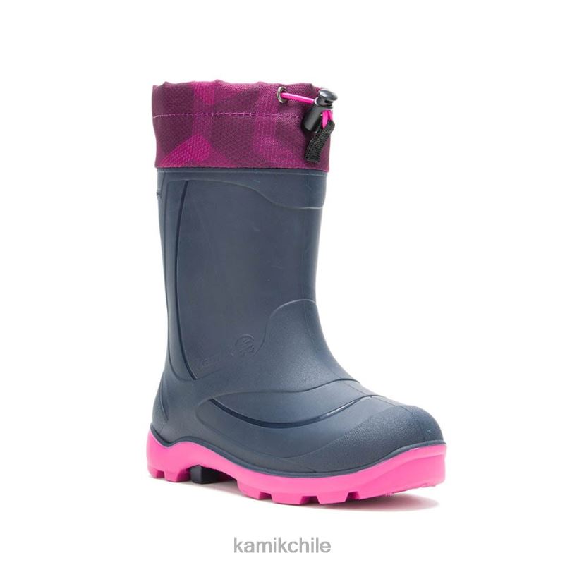 azul marino/rosa botas de invierno RJT4Z226 Kamik niños snobuster 2
