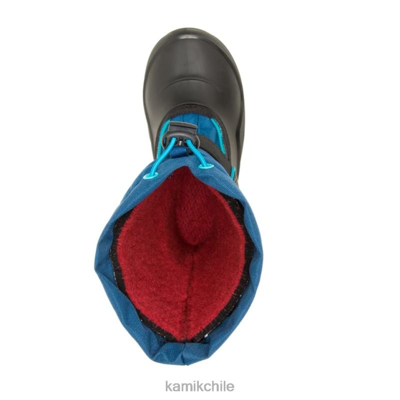 azul marino/verde azulado botas de invierno RJT4Z322 Kamik niños nevada p2