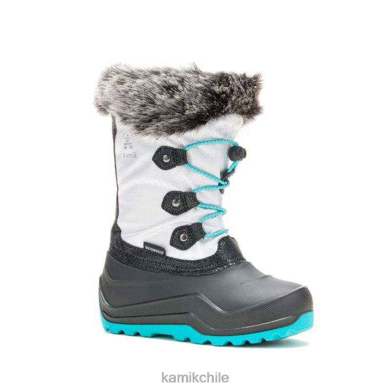 blanco botas de invierno RJT4Z334 Kamik niños polvoriento 3