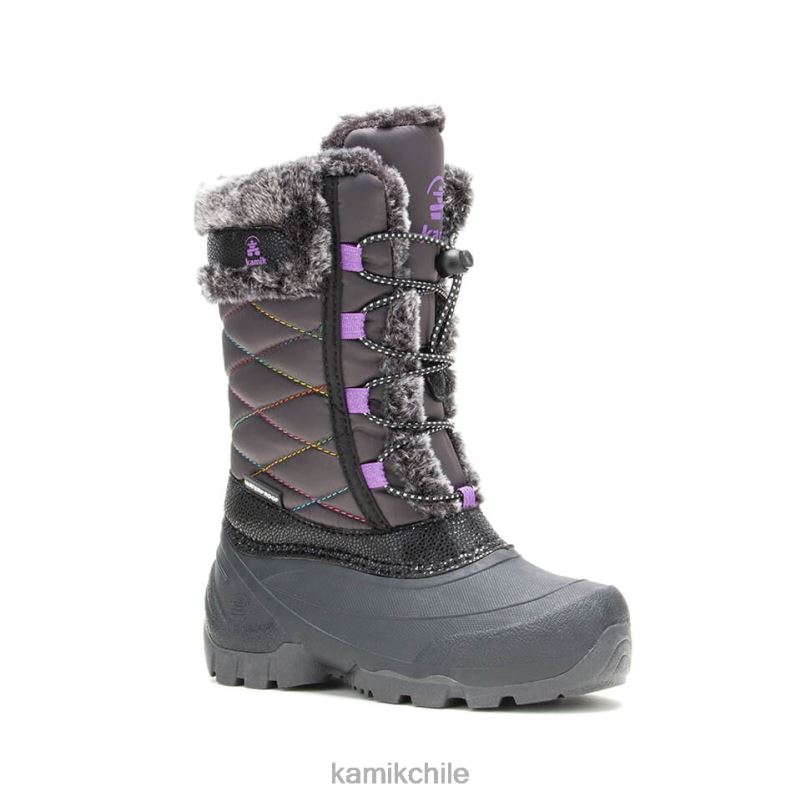 carbón/orquídea botas de invierno RJT4Z326 Kamik niños estrella 3