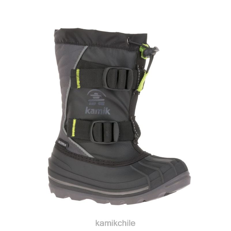 negro botas de invierno RJT4Z281 Kamik niños glaciar 4
