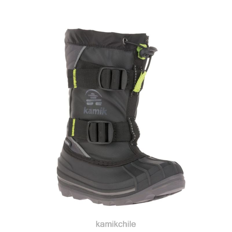 negro botas de invierno RJT4Z281 Kamik niños glaciar 4