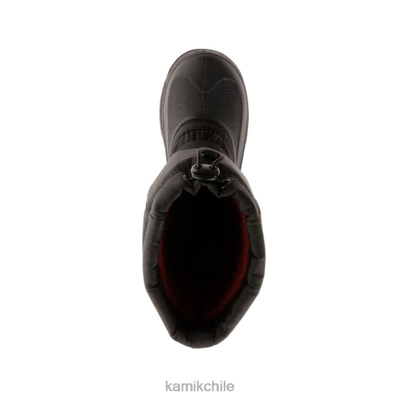 negro botas de invierno RJT4Z284 Kamik niños cohete
