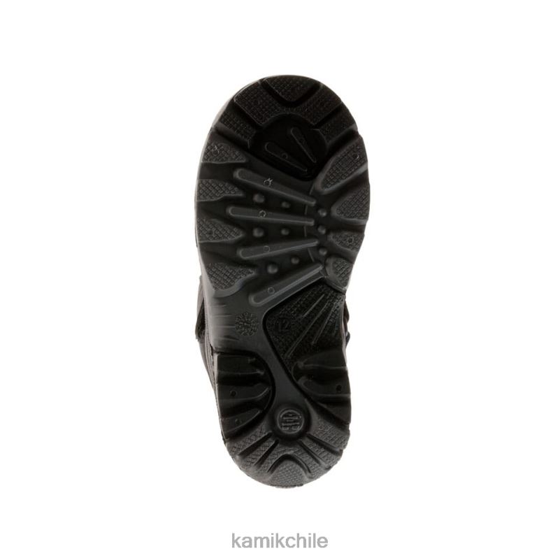 negro botas de invierno RJT4Z284 Kamik niños cohete