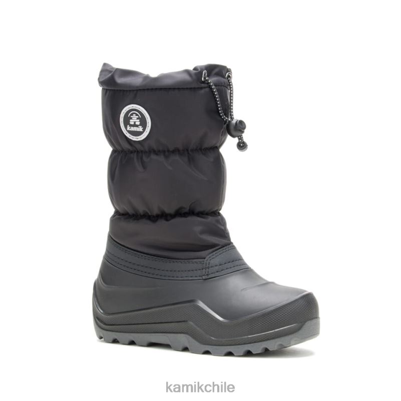 negro botas de invierno RJT4Z307 Kamik niños nieveacogedor