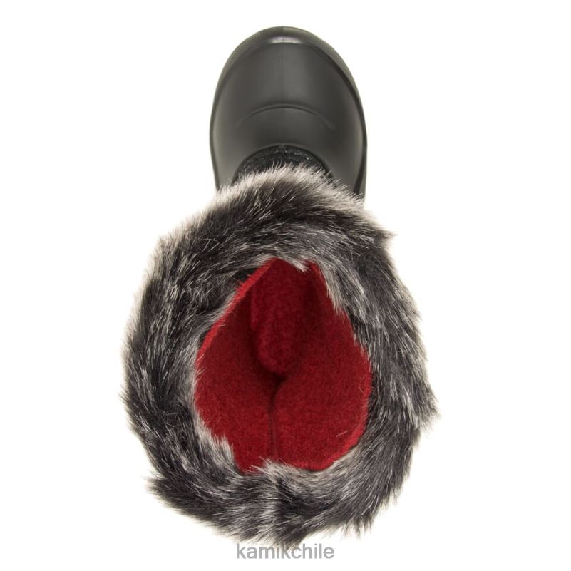 negro botas de invierno RJT4Z330 Kamik niños polvoriento 3