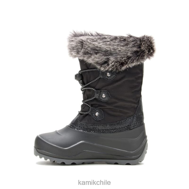 negro botas de invierno RJT4Z330 Kamik niños polvoriento 3