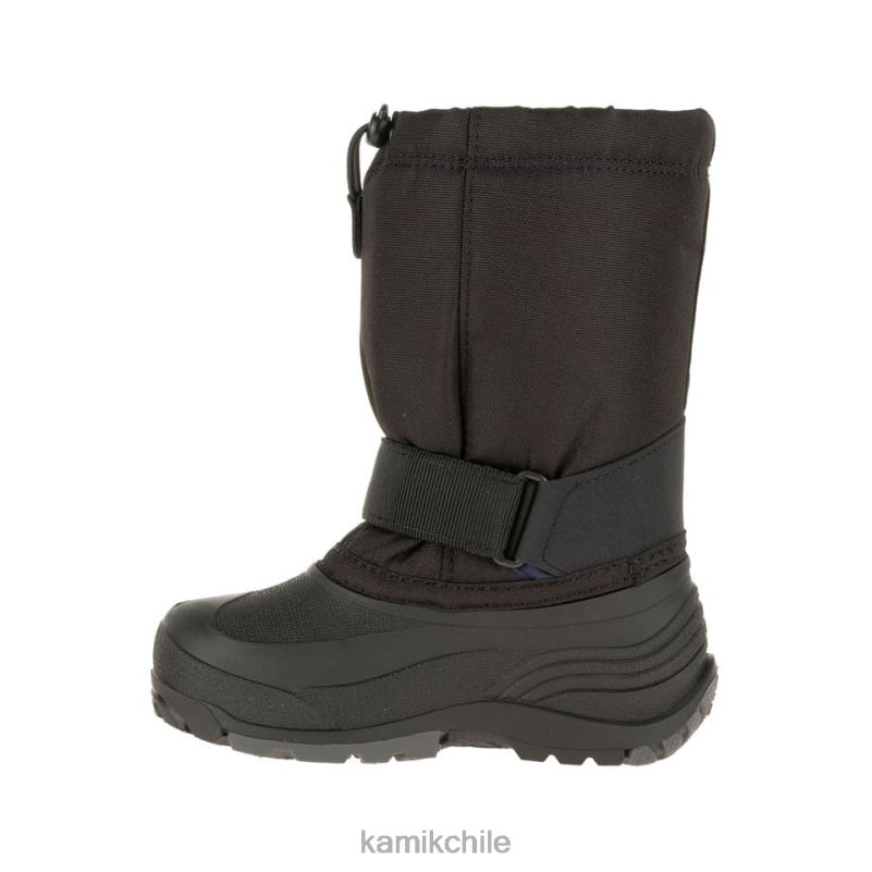negro botas de invierno RJT4Z340 Kamik niños cohete de ancho