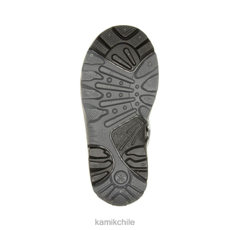 negro/carbón botas de invierno RJT4Z283 Kamik niños camuflaje cohete