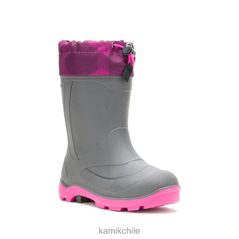 negro/cha/magenta botas de invierno RJT4Z230 Kamik niños snobuster 2