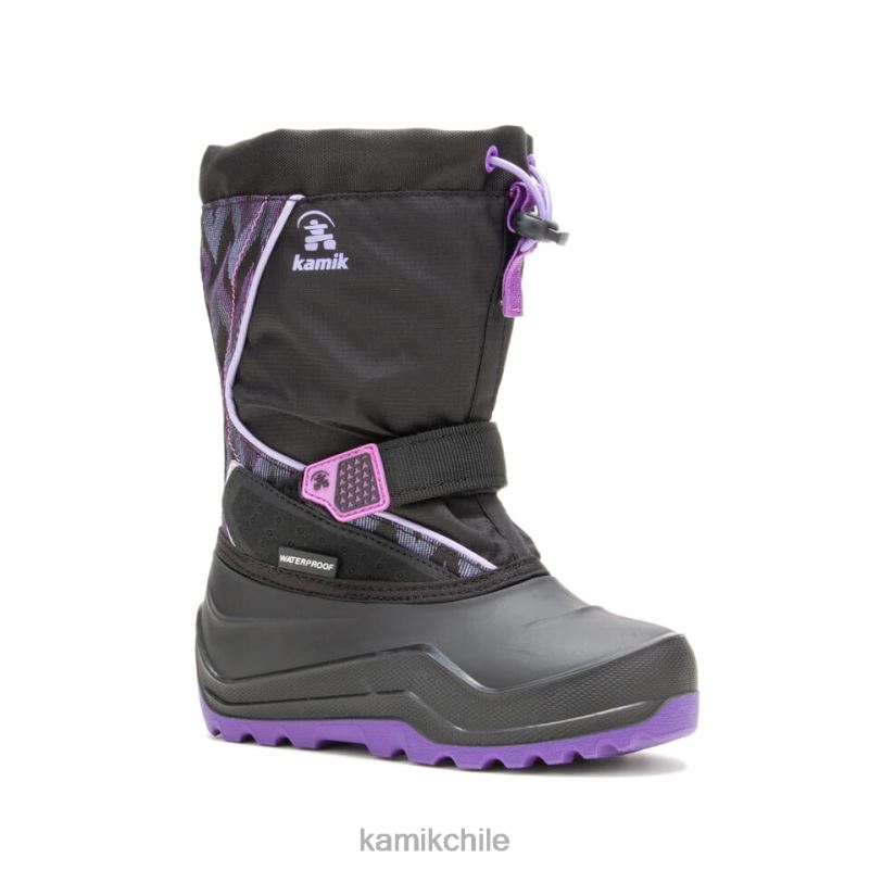 negro/morado botas de invierno RJT4Z319 Kamik niños nevada p2