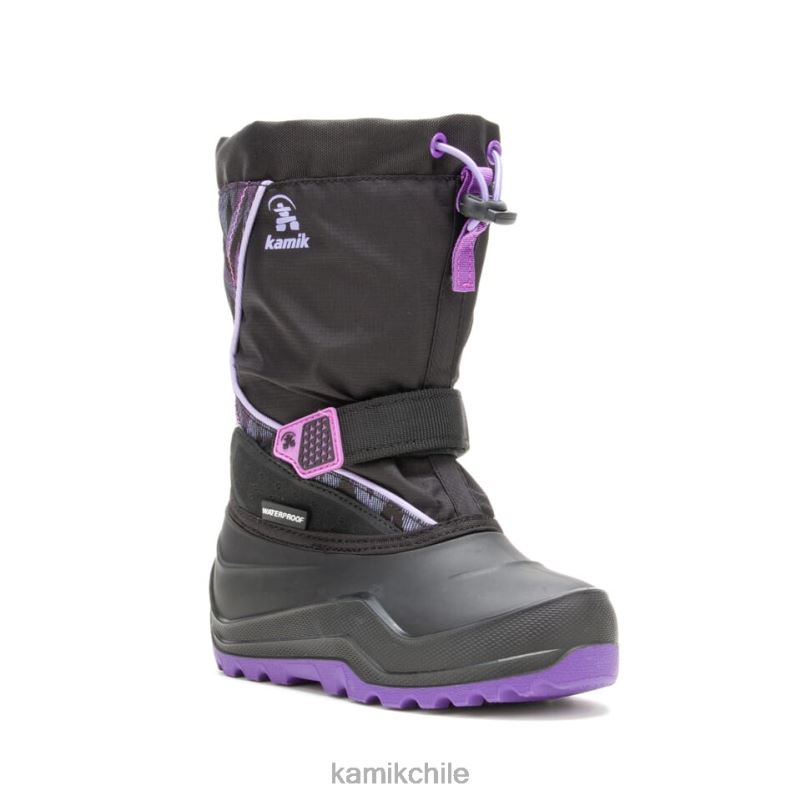 negro/morado botas de invierno RJT4Z319 Kamik niños nevada p2
