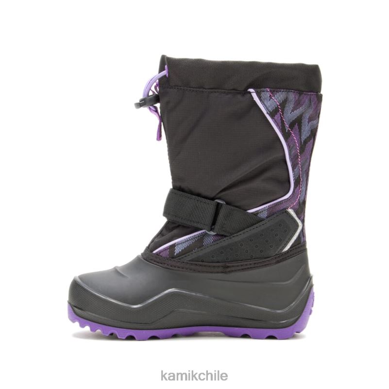 negro/morado botas de invierno RJT4Z319 Kamik niños nevada p2