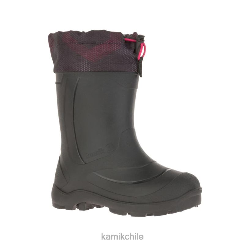 negro/rojo botas de invierno RJT4Z227 Kamik niños snobuster 2