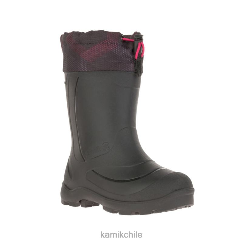 negro/rojo botas de invierno RJT4Z227 Kamik niños snobuster 2